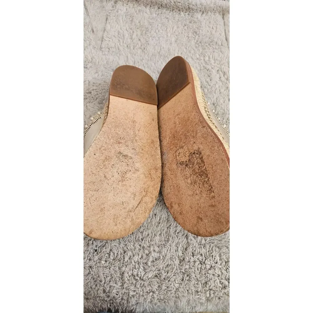 POUR LA VICTOIRE Womens Metallic Gold Leather Slide Sandals 6M EU‎ 36.5 - Picture 4 of 5